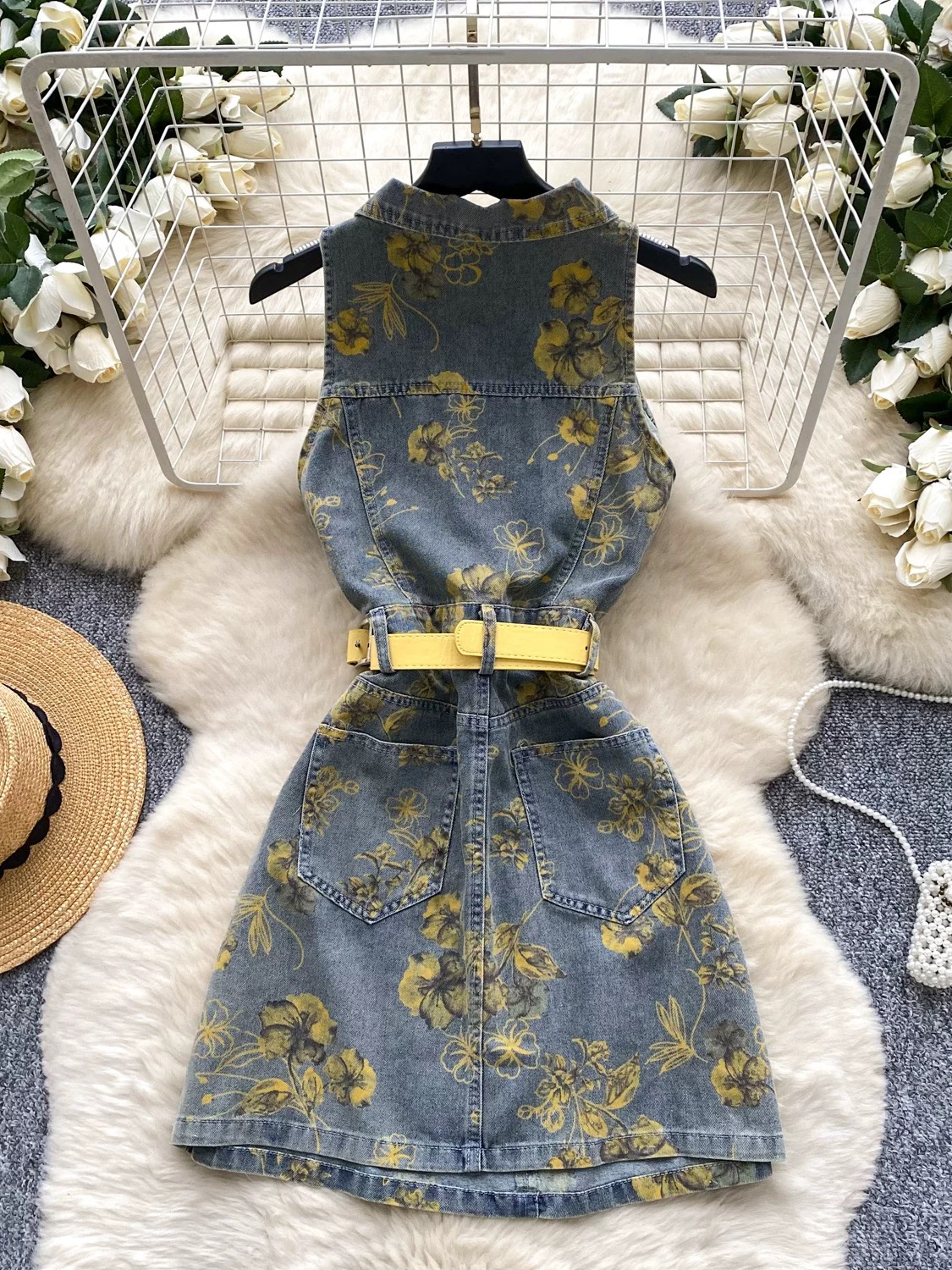 Designer baby denim dress DD29 images